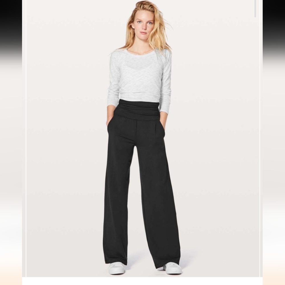 lululemon athletica Black Wide Leg Pants